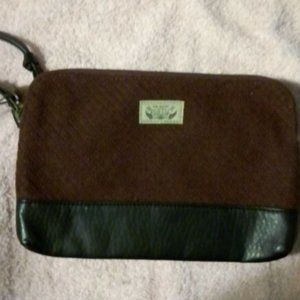 Pistil Burgendy clutch or crossbody purse
